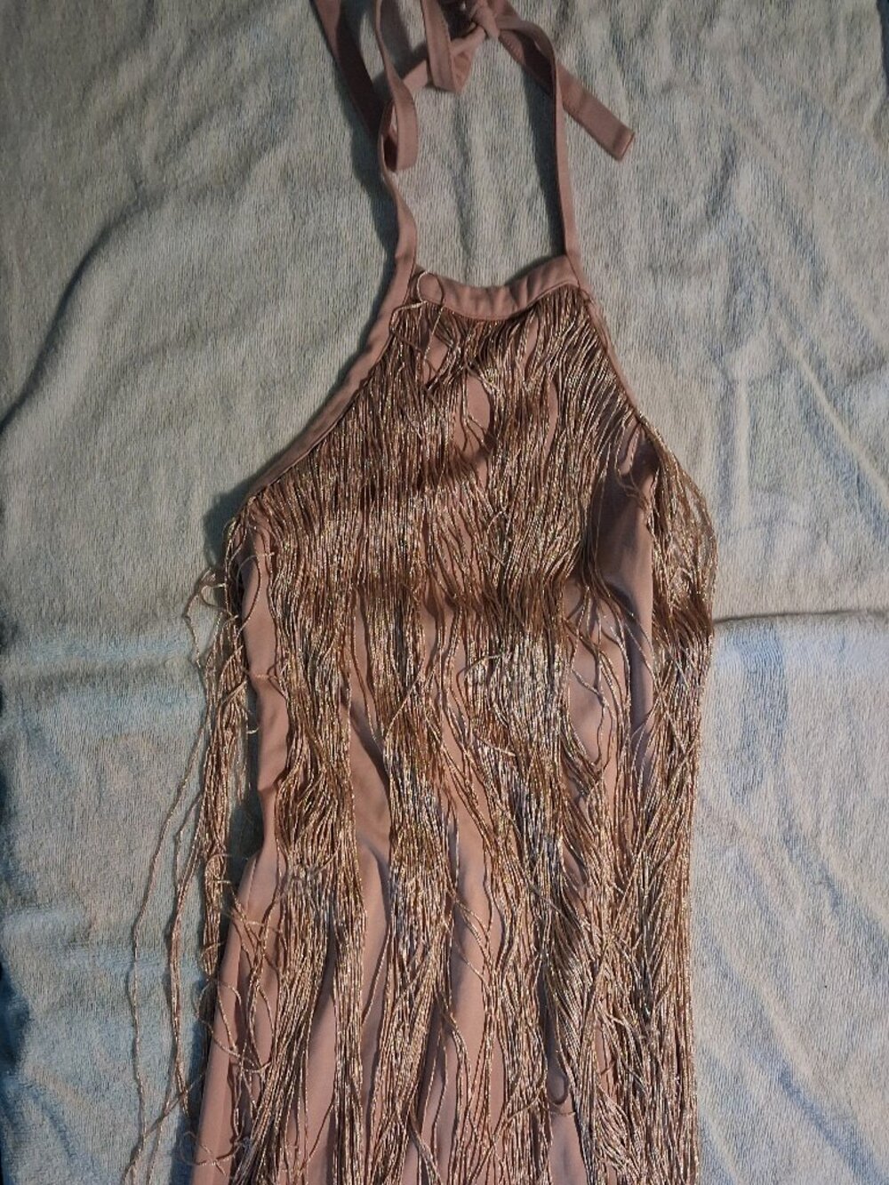 Fringe mini dress